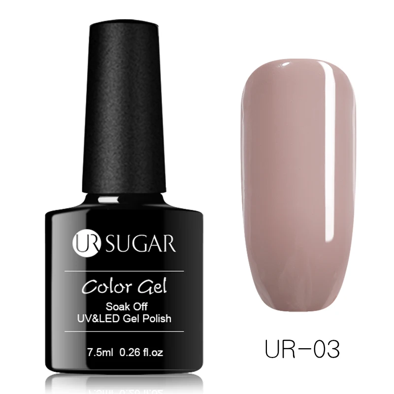 Rose Gold 3 Ur Sugar, 7,5 мл, розовое золото, блестящий гель, голографический лак, блестящий розовый цвет, гель с блестками, для дизайна ногтей, отмачивается, УФ Гель-лак - Цвет: Rose Gold 3