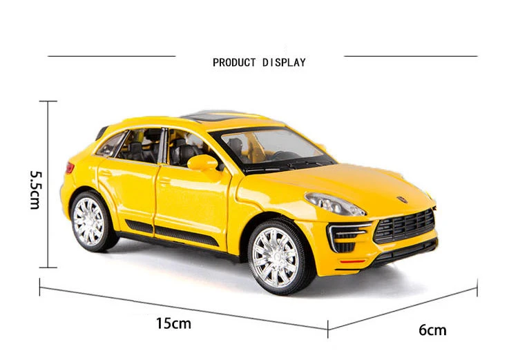 Горячая 1:32 масштабные колеса Германия Pors suv Cayenne вытяните назад автомобиль металлическая модель с светильник и звук литой под давлением автомобиль игрушки для подарков