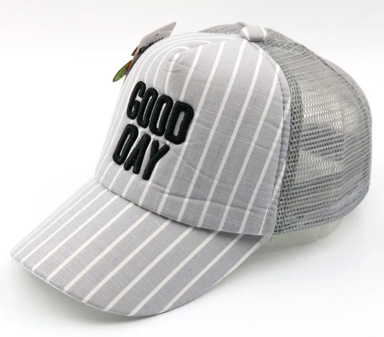 Бейсбольная кепка GOOD DAY Casquette Homme, Детская кепка для мальчиков, бейсболка с сеткой, шапка для девочек и мальчиков, черные солнцезащитные NY шапки 50-54 см F865