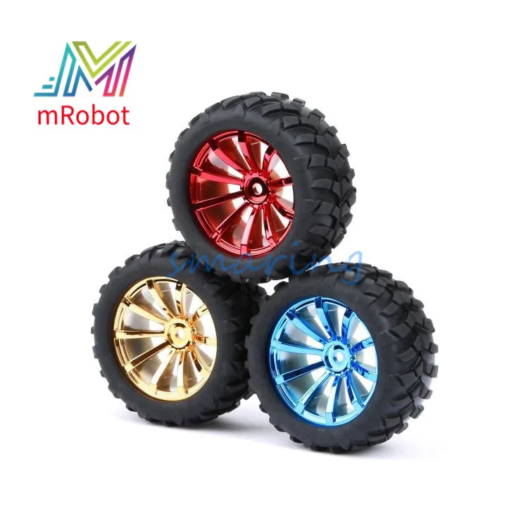 DC Geared Motor Wheel 72mm Robot Tires for Arduino RC Model Wheel DIY Smart Robotic Kit