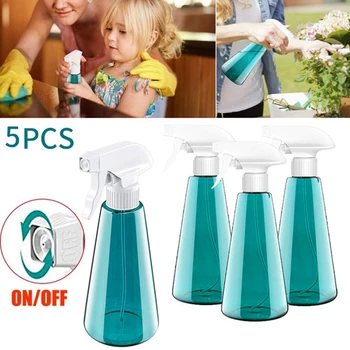 

5Pc 500ML Plastic Spray Bottle Empty Mist for Air Freshening and Gardening Spray Biological Spray Oil Cleaning Bottle