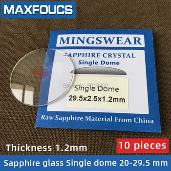 

Watch Glass Thick 1.2 mm Diameter 20-29.5 mm Single dome Sapphire Anti scratch Smooth Round Transparent Crystal ，10 pieces S