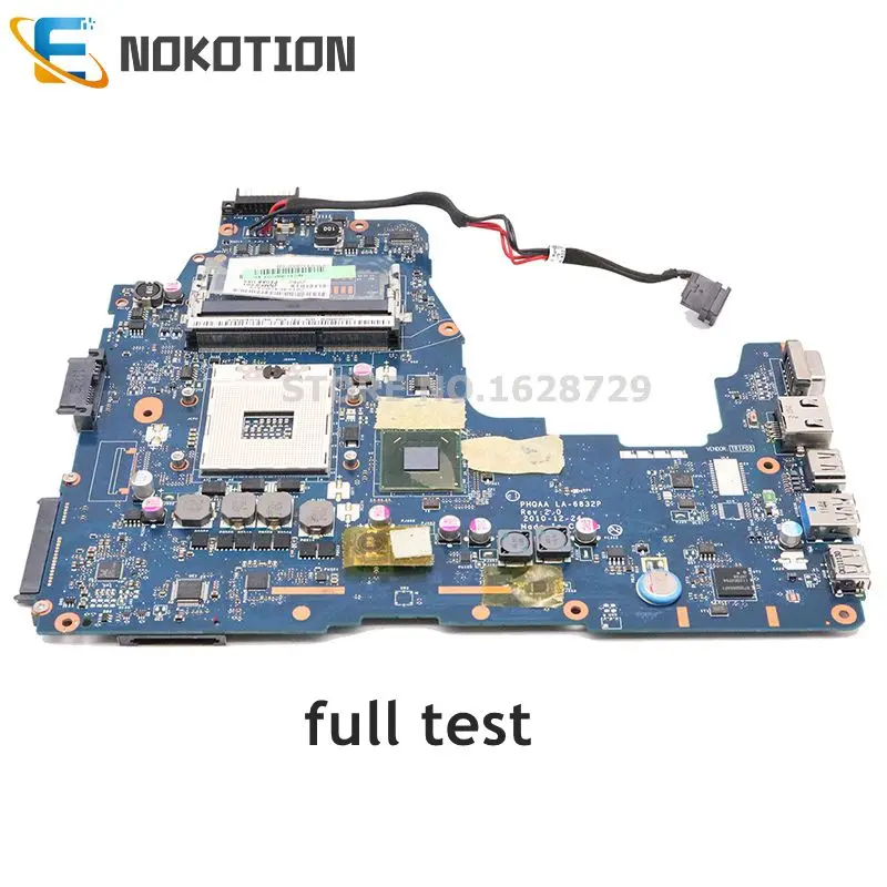 NOKOTION PHQAA LA-6832P K000125610 основная плата для Toshiba Satellite A660 A665 PC материнская плата HM65 DDR3 полный тест