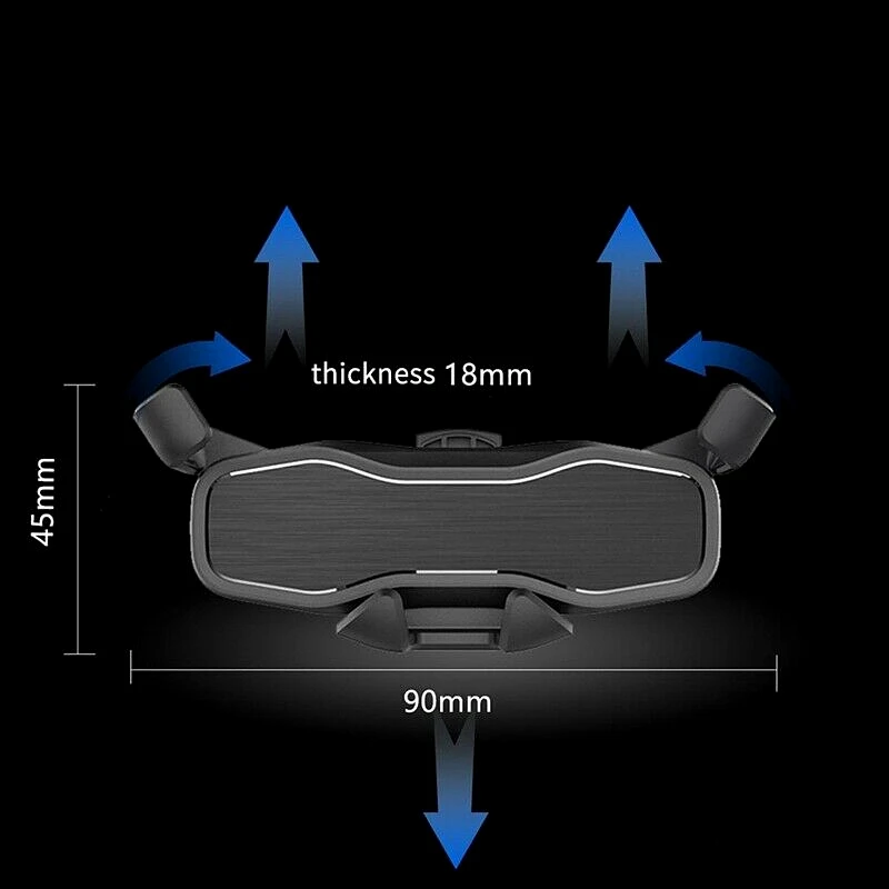 Универсальный автомобильный держатель для телефона для iPhone 11Pro MAX, samsung, huawei, крепление на вентиляционное отверстие, крепление для мобильного телефона, gps, металлический гравитационный держатель, подставка, поддержка