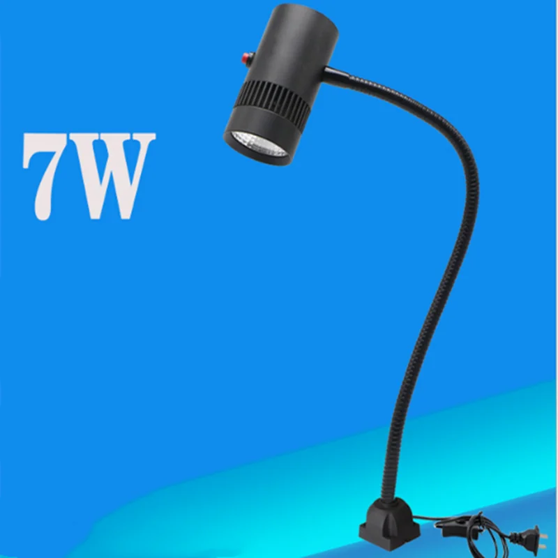 Led Machine Tool Lamp Magnet Work Lamp Hose CNC Lathe Punch Machine Tool 110v-220vac 7w