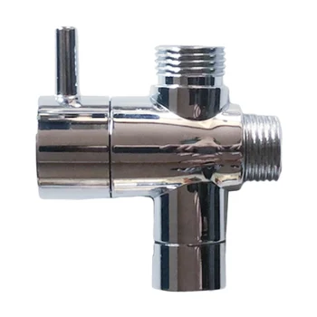 

Function Switch Adapter Control Valve 3 Way Tee Connector Shower Head Diverter Valve For Toilet Bidet Shower Water Separator