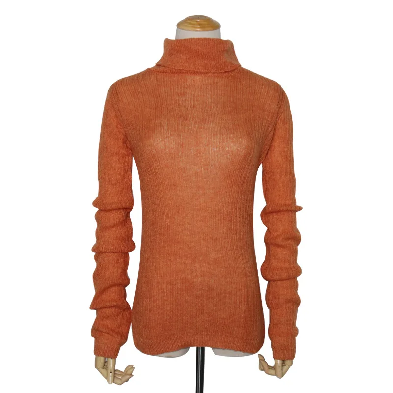 White Korean Knitted Sweater For Women Turtleneck Long Sleeve Autumn Slim Pullover Female Clothing Fashion New 2019 White Korean Knitted Sweater For Women Turtleneck Long Sleeve Autumn Slim Pullover Female Clothing Fashion New 2019