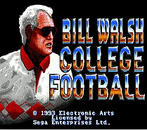 Карта игры Bill Walsh Gollege football 16 bit MD для sega Mega Drive для Genesis