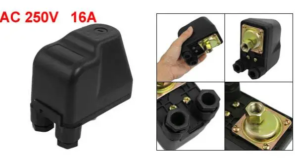 

AC 250V 1/4" Port Air Compressor Automatic Pressure Switch 1-5 Bar