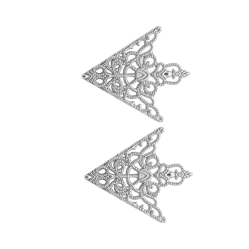Fashion Triangular Collar Pin Hollow Brooch Collar Corner Decor Ornaments Fashion Triangular Collar Pin Hollow Brooch Collar Corner Decor Ornaments