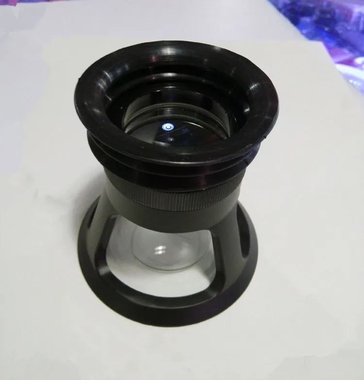 

5X PCB Film Repairing Magnifying Glass DIV 0.01mm Adjustable Focus Loupe Round bracket Magnifier with Scale