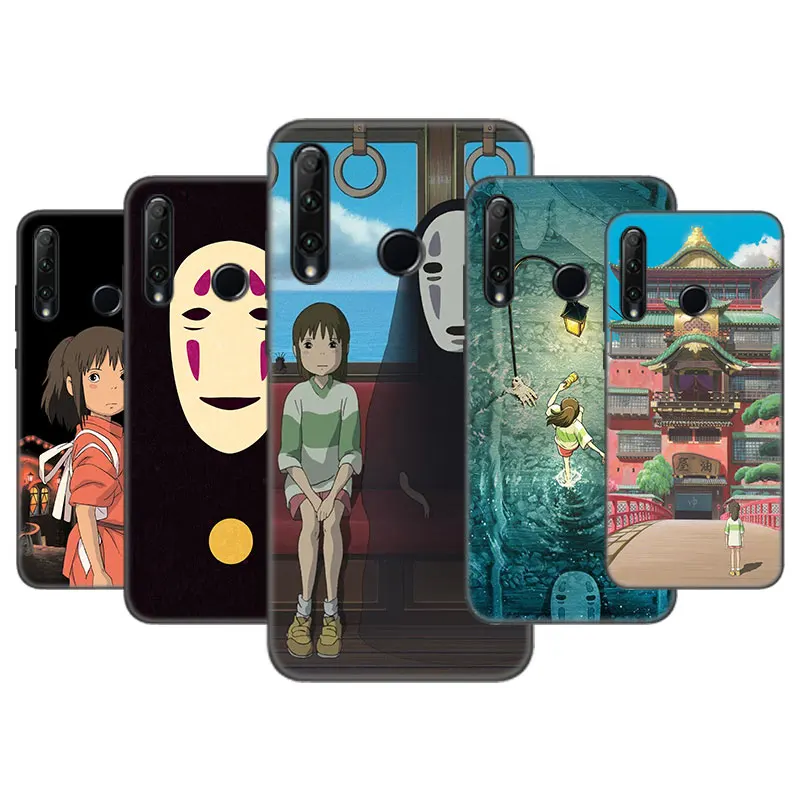 Чехол с рисунком аниме для Huawei Honor 10X Lite 7A 7S 8A 8C 8S 8X 9A 9C 9X 10i 20i 30i 20E 20S Pro 8 10 черный