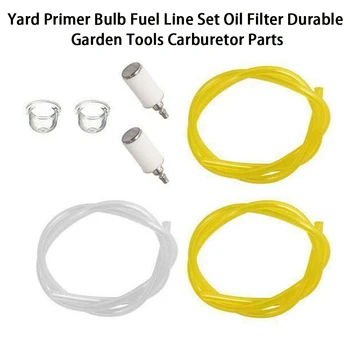 

For Cultivator Primer Bulb Leaf Blower Yard Fuel Line Set Durable Direct Fit Carburetor Parts Universal Oil Filter Garden Tools