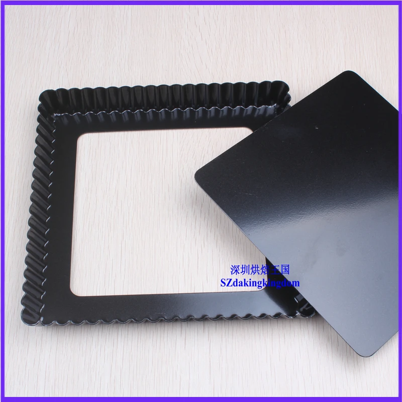 Black Square Baking Mold Template Pizza Pan Pie dish Chrysanthemum Pizza Pan Decorating Tools