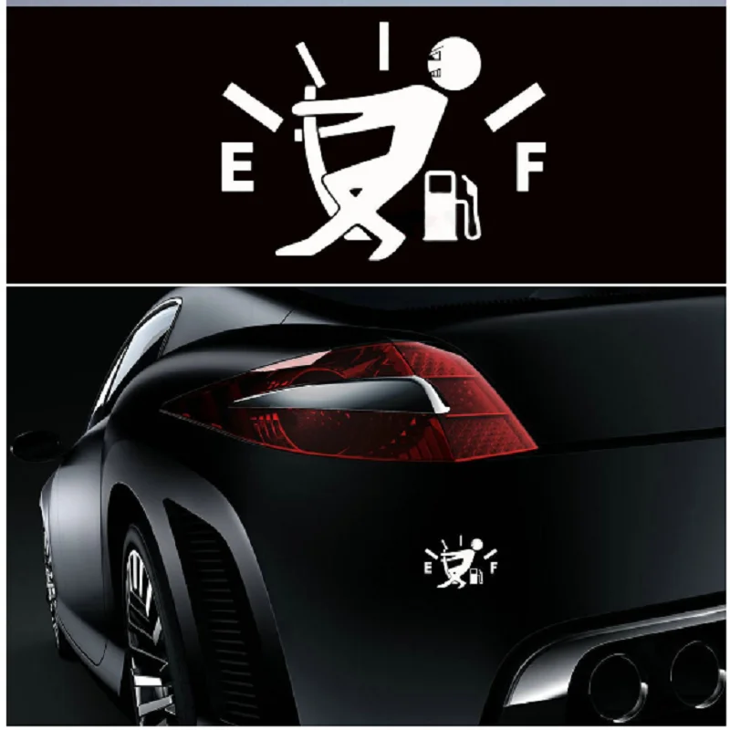 1Pcs Car Sticker Reflective Hella flush Pull Pointer For Full Fuel Tank Future end point Car Sticker Vinyl Decal Wholesale