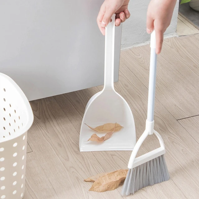 Kids Mini Broom Dustpan Set Toddlers Pretending Play Toy Household Cleaning Tool 77HD 6