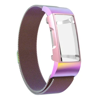 

Milanese Stainless Steel Watch Band Strap Bracelet + Case For Fitbit Charge 3 Wristband Watch Strap fitness tracker 2019#G30