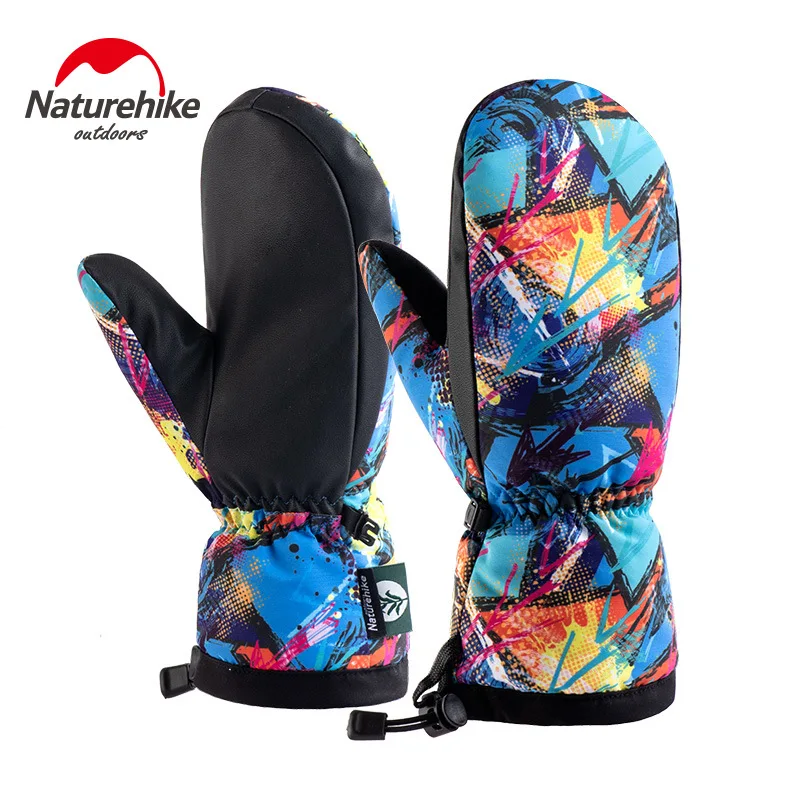 Теплые лыжные перчатки Naturehike GL08 на утиной ладони зимние мужские и женские