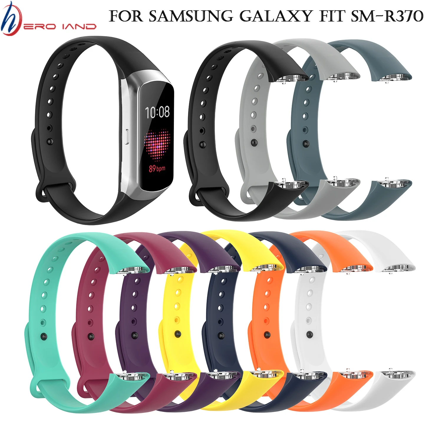 Zending instructeur Regeneratie Silicone Sport Watch Band Strap Wrist Band Strap For Samsung Galaxy Fit Sm-r370  Smart Bracelet Watch Strap Accessories - Smart Accessories - AliExpress