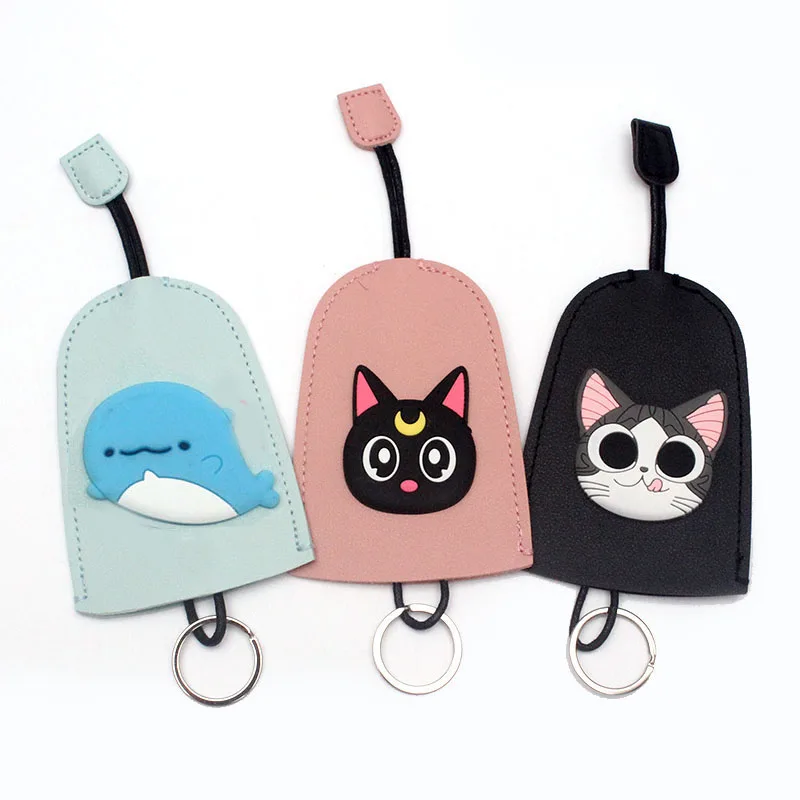 Модная сумка для ключей с милыми животными кошельки из искусственной кожи