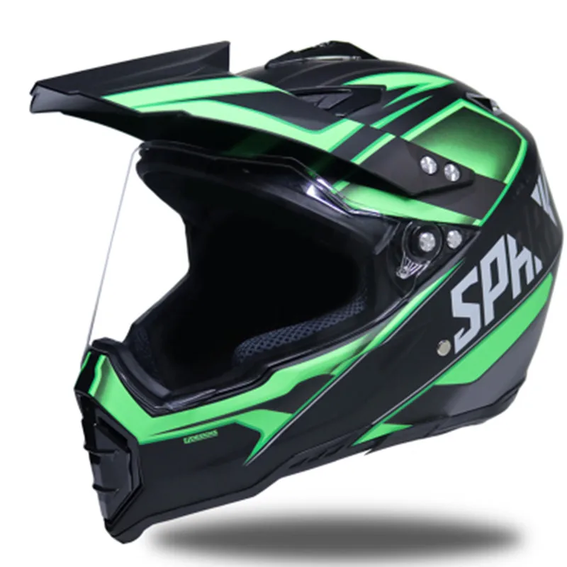 Шлем moto cross ORZ128 moto rcycle гоночный шлем внедорожный шлем дорожный шлем двойного назначения Полнолицевой шлем, мотоциклетный шлем - Цвет: Design 4