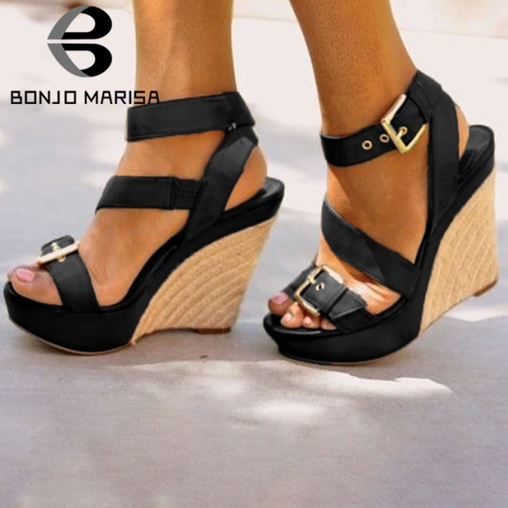 

BONJOMARISA 2020 New Arrival INS Hot Extrem High Wedges Sandals Cool Street Platform Sandals Women Summer Heels Shoes Woman