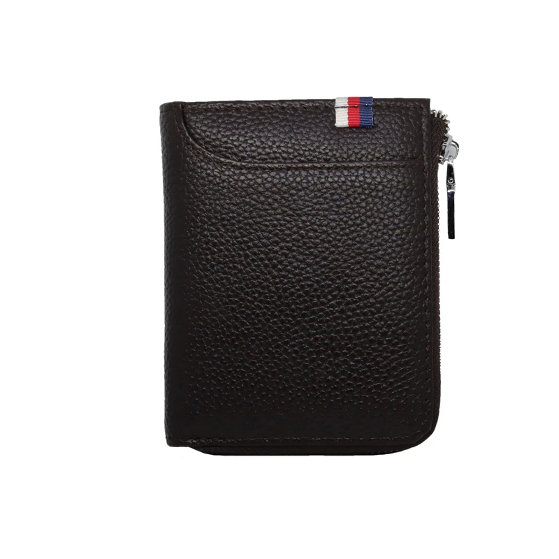 New Arrival Mens Womens RFID Blocking ID Credit Card Holder Leather Pocket Case Purse Wallet - Цвет: Кофе