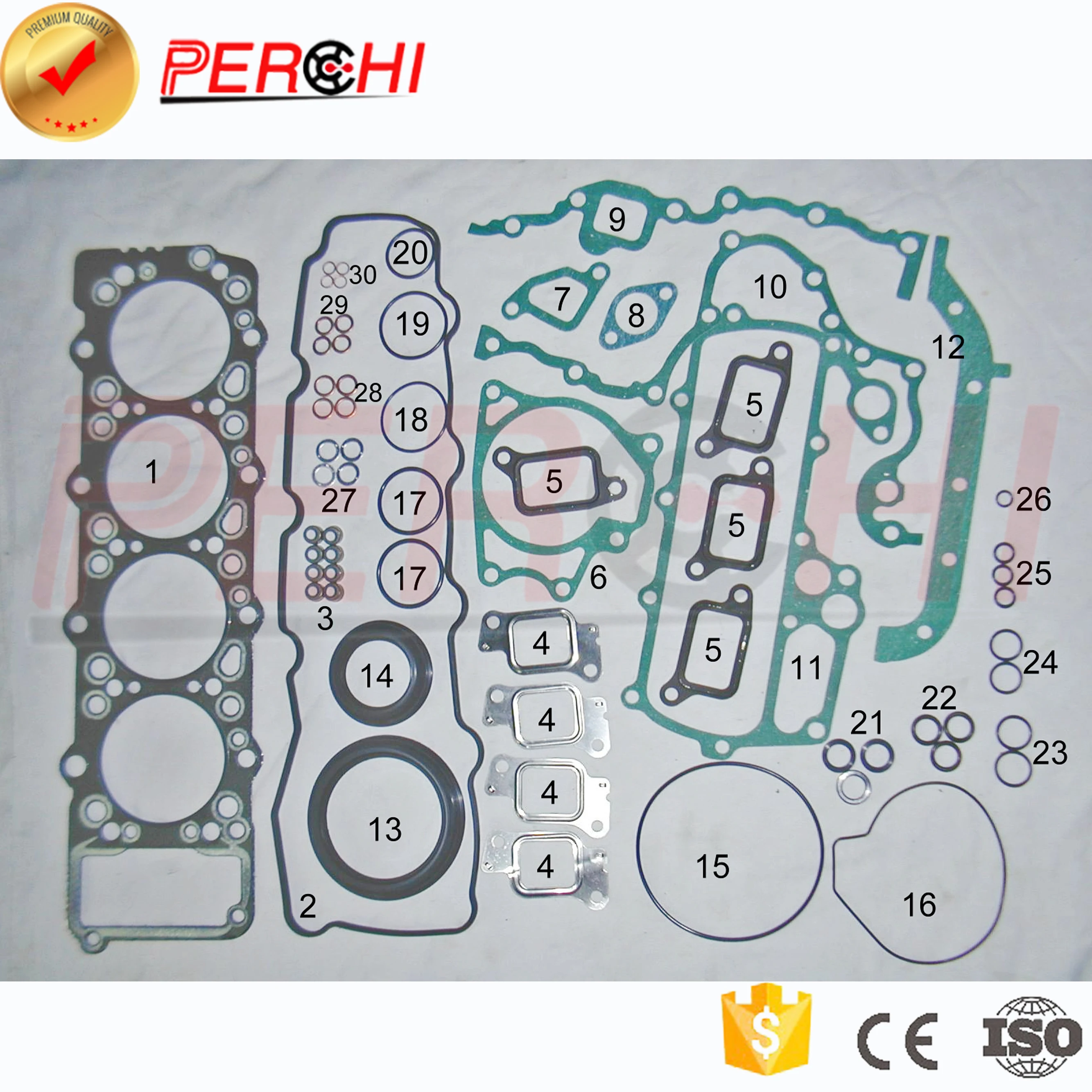 

For 4M40 MITSUBISHI PAJERO/Canter/Montero/Shogun Engine cylinder head gasket set ME995502 ME996729 Engine Rebuilding Kits