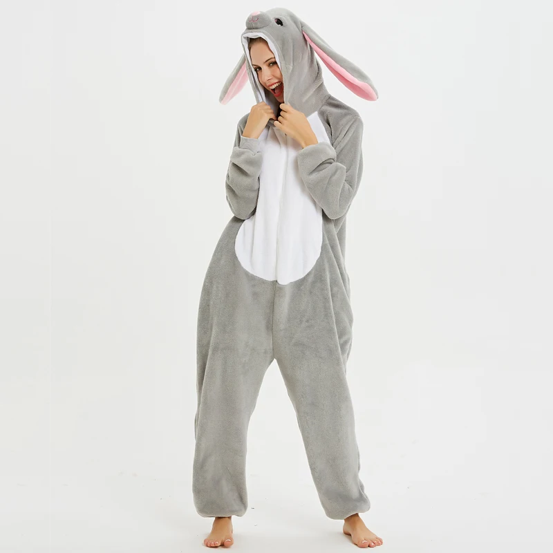 Кигуруми Единорог пижамы onesie для женщин Стич зимняя Фланелевая Пижама для взрослых Единорог пижамы в целом пара пижамы унисекс