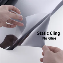 90 см x 200 см Солнцезащитная стеклянная наклейка статическая Серебряная Защита от солнца односторонняя перспективная декоративная Фольга для офиса домашнего магазина