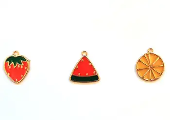 

New 100 pcs watermelon Strawberry Jewelry Accessories Key Chains Pendant Gifts