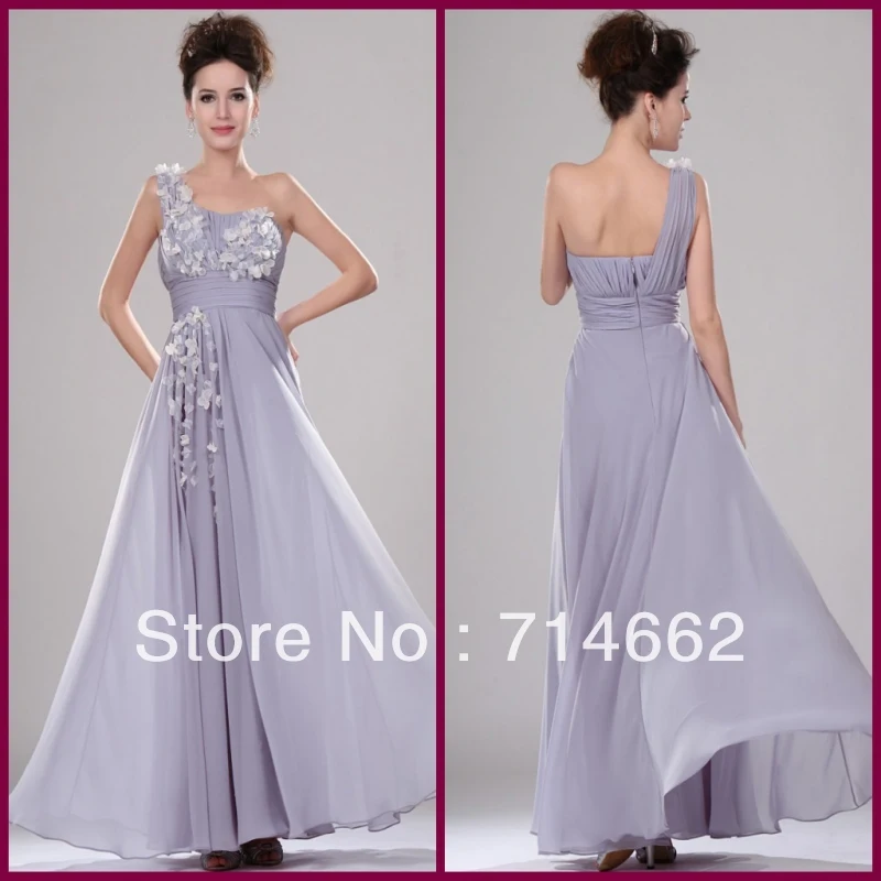 Vestido de renda вечерние платья robe de mariee новые модные сексуальные женские платья невесты на одно плечо с цветами длинные платья подружек невесты - Цвет: Серебристый
