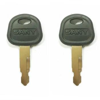 

2X Heavy Equipment Ignition Key For Sany Excavator Bulldozer Loader 60022654