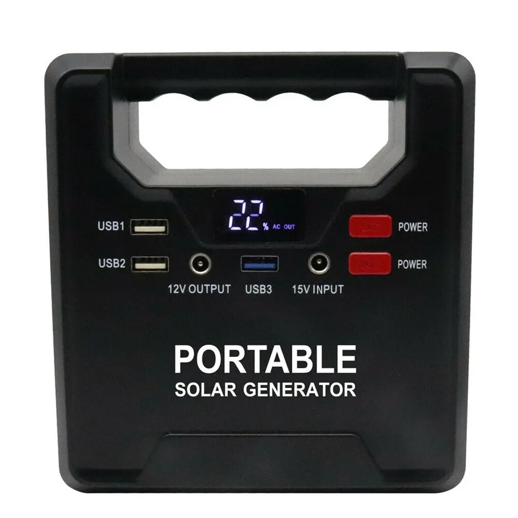 100 Вт портативный аккумулятор для генератора резервный чехол 133WH AC DC USB выход электростанция ЖК-дисплей хранение энергии