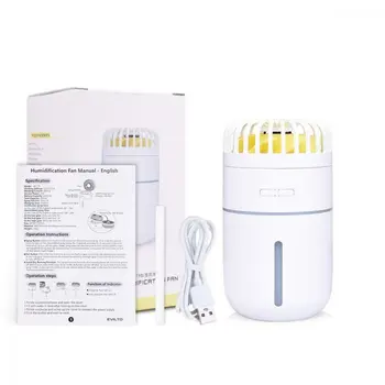 

Creative Two-in-one T9 Humidification Spray Fan Usb Small Fan Mini Small Portable Charging Electric Fan Battery 5v No Timing CE