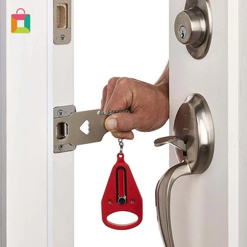 

Portable Hotel Door Lock Locks Self-Defense Safety Door Lock For Travel Lock Anti Theft Security Privacy Hotel Home Room Cozy