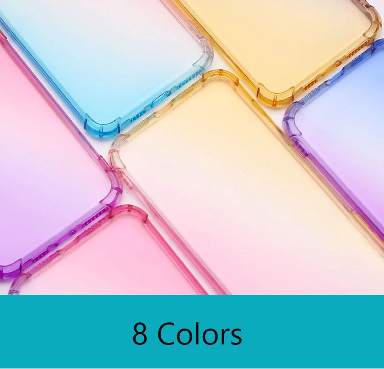 10 шт. Градиент красочный мягкий чехол из tpu для samsung A9S A8S A6S A70 A60 A50 A40 A30 A10 M30 M20 M10 ультратонкая Защитная крышка