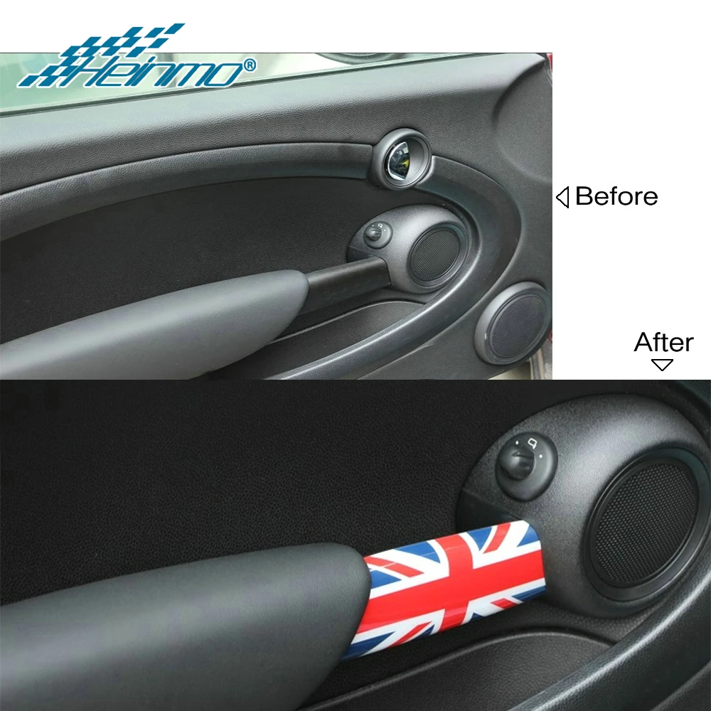 Для MINI Cooper R56 R57 R58 дверная ручка наклейка для MINI Cooper аксессуары Clubman R55 внутренняя отделка Крышка для MINI R56
