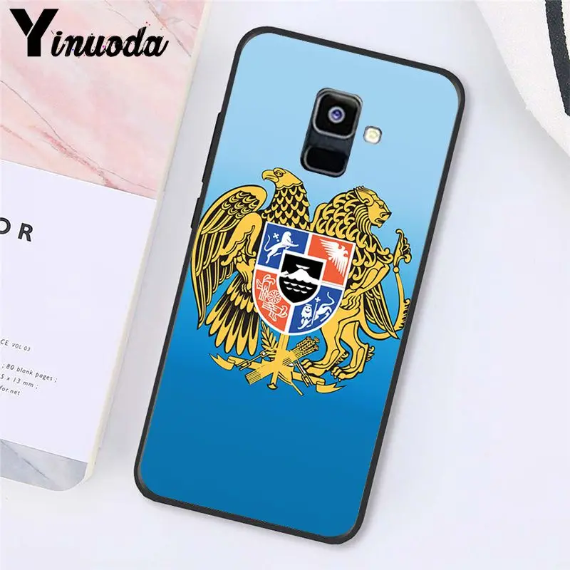 Yinuoda Армении Албании флаг России эмблема чехол для телефона для samsung Galaxy A7 A50 A70 A20 A30 A40 A8 A6Plus A8Plus A9
