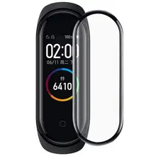 9D полное покрытие Защитная пленка для xiaomi mi band 4 Защита экрана мягкий умный Браслет xio mi band 4 mi band4 без стекла