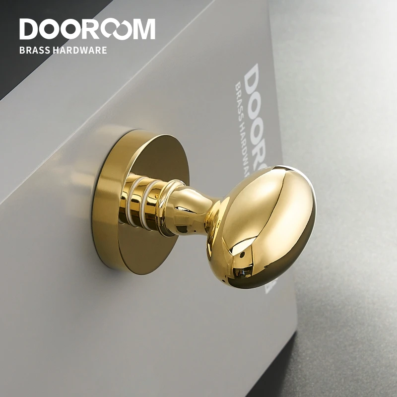 Латунный скрытый дверной замок Dooroom набор ручек в форме яйца светильник шный