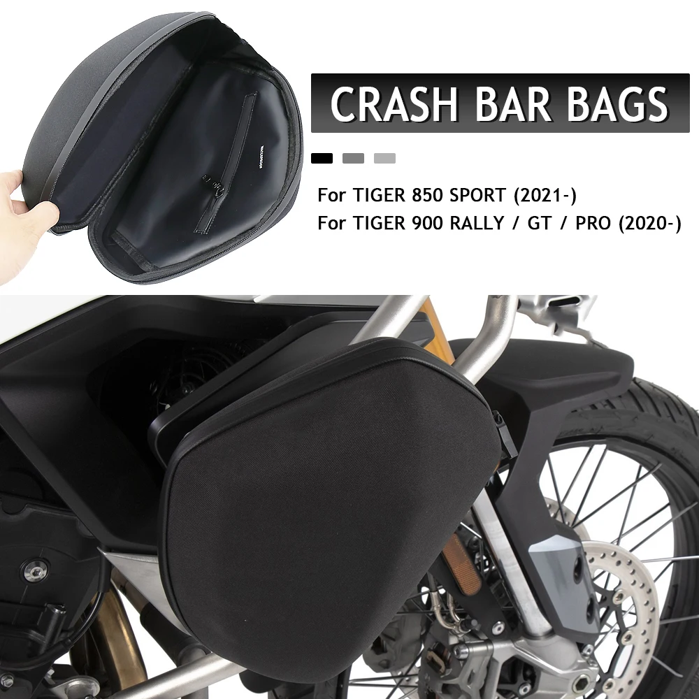 

New Motorcycle Crash Bar Bags FOR TIGER 850 SPORT 2021 Frame Storage Package For TIGER 900 RALLY / GT / PRO 2020 2021