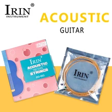 

IRIN 6Pcs Guitar Strings Phosphor Bronze Stainless Steel Wire Strings For Acoustic Folk Guitar Musical Instrument Accessories