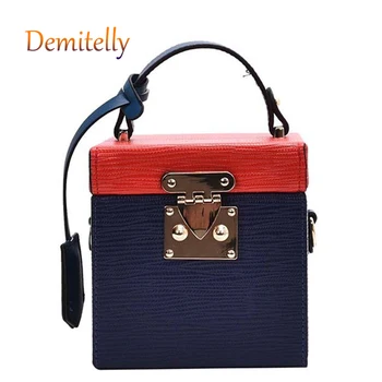 

New Hit Color PU Leather Crossbody Small Square Bag Exquisite Triangle Lock Handbag Shoulder Bag Fashion Square Ladies Wallet