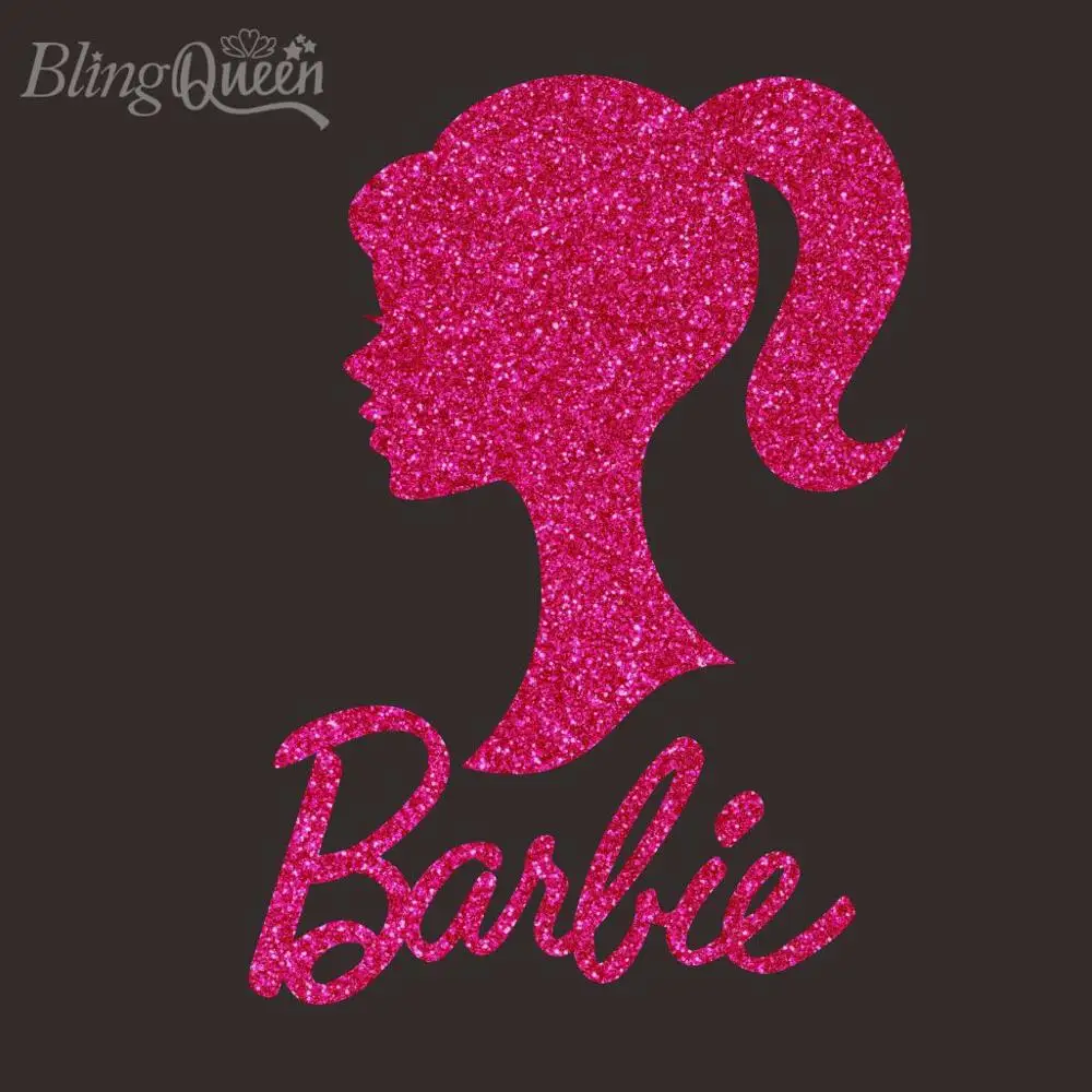 BlingQueen, 12 шт./лот, железные Аппликации, блестящая виниловая теплопередача, милый дизайн для девочек, цвета и размеры могут быть выполнены по индивидуальному заказу