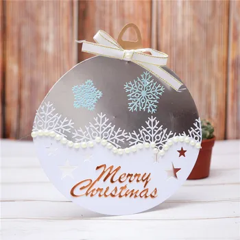 

YaMinSanNiO Merry Christmas Letter Metal Cutting Dies Snowflake Craft Dies Scrapbooking Embossing Stencil Die Cut Decorative DIY