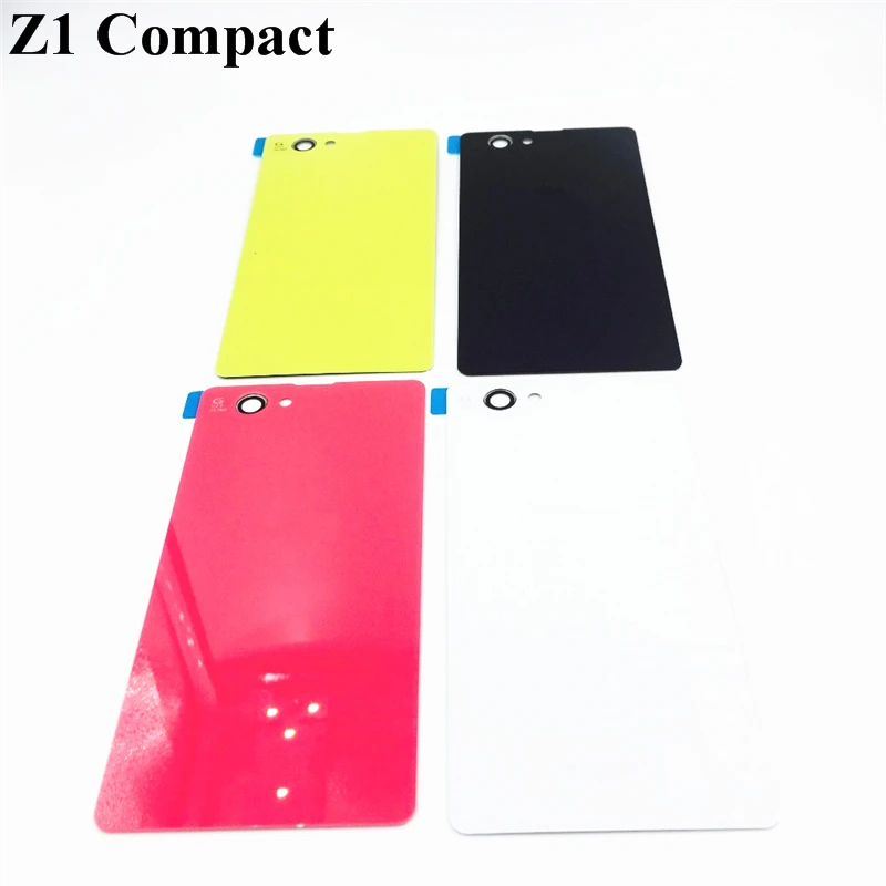 New Rear Door Battery Back Housing Glass Replacement Cover Case For Sony Xperia Z1 Z2 Z3 Z3 Compact Mini With Logo