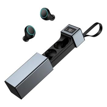 

TWS Bluetooth Headset Wireless Binaural Sports Headset Noise Reduction Smart HIFI In-Ear Digital Display Headset