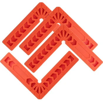 

4pcs 90 Degree Clamps 4 inch Square Right Angle Frame Corner Ruler Plastic