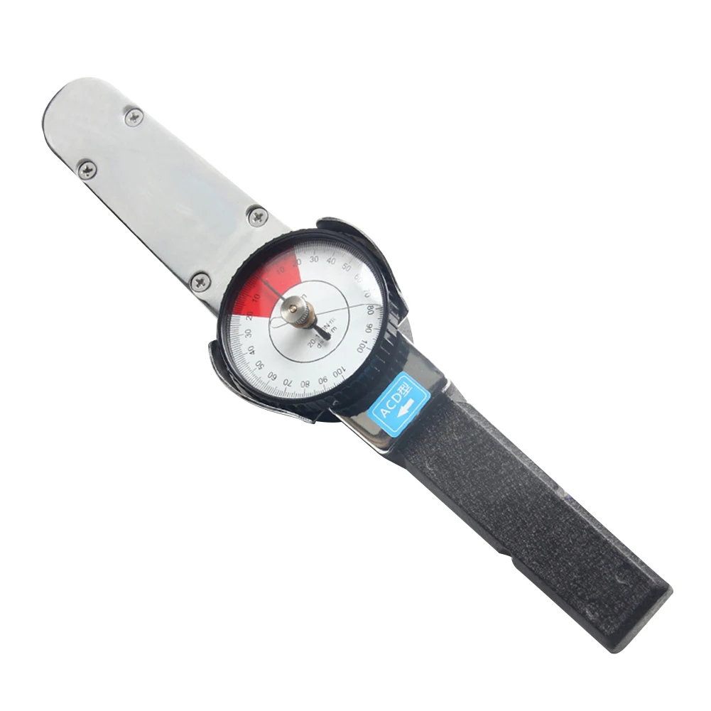 

0-100n.m Hand Tools Professional Digital Hard Pointer Dial Indicator Measurement Anti-rust Torquemeter Torque Wrench Alloy Steel